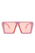 Women Square Oversize Fashion Sunglasses - Coco and lulu boutique 