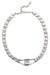 Carly Handmade Pewter Crystal Necklace - Coco and lulu boutique 