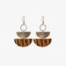 Modern  Semicircle Drop Earrings - Coco and lulu boutique 
