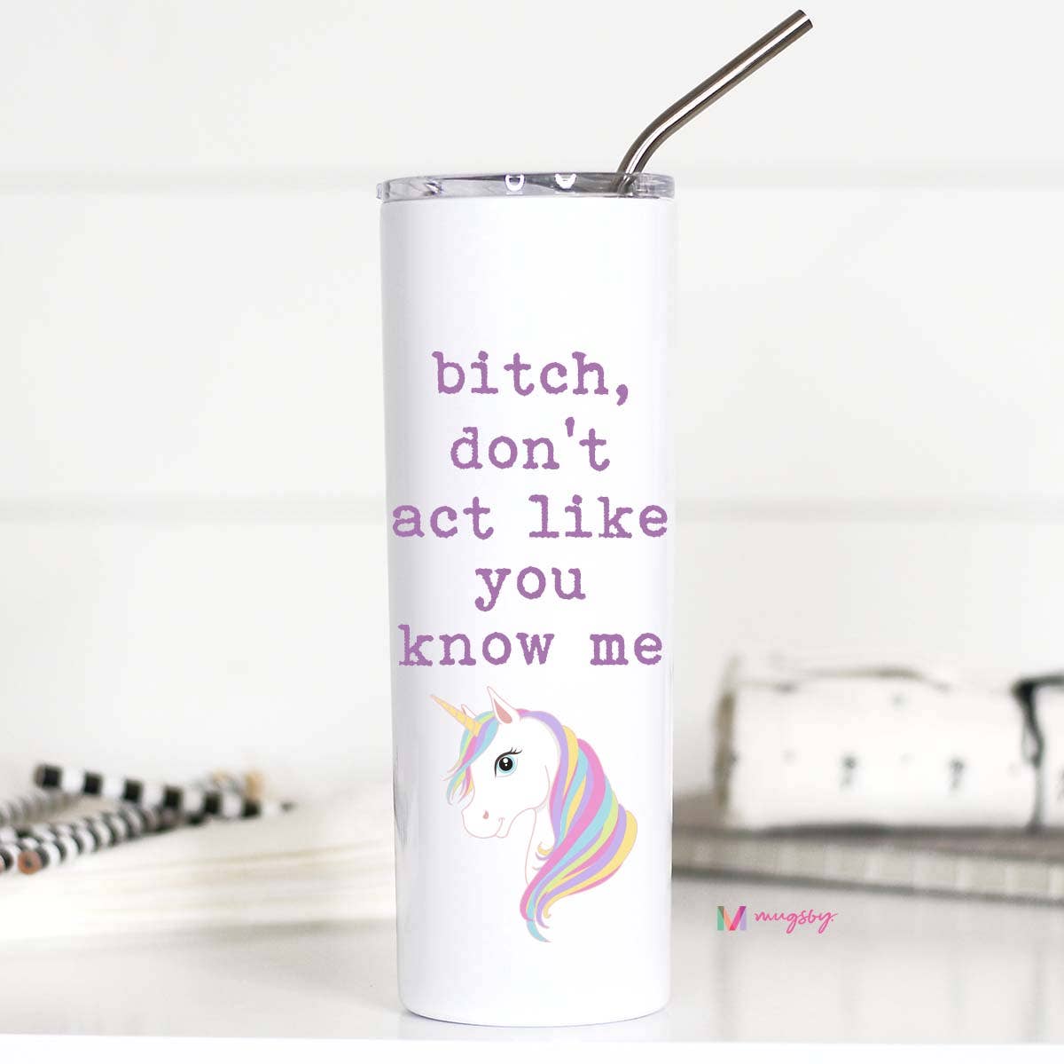 Don't Act Like You Know Me 20oz Stainless Tall Travel Cup - Coco and lulu boutique 