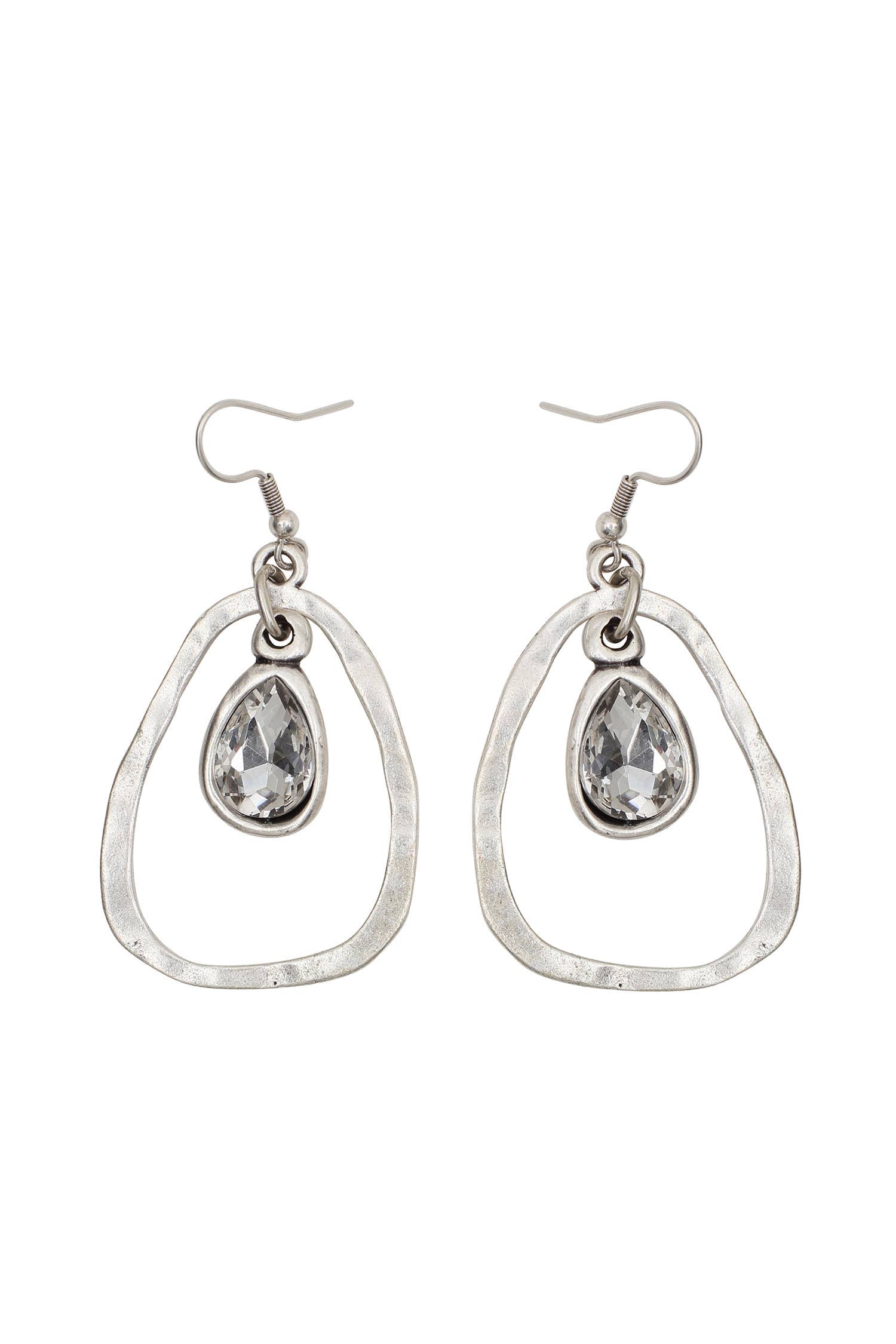 Handmade Pewter Earrings - NE1543 - Coco and lulu boutique 