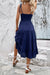 Tie-Shoulder Tiered Midi Dress - Coco and lulu boutique 