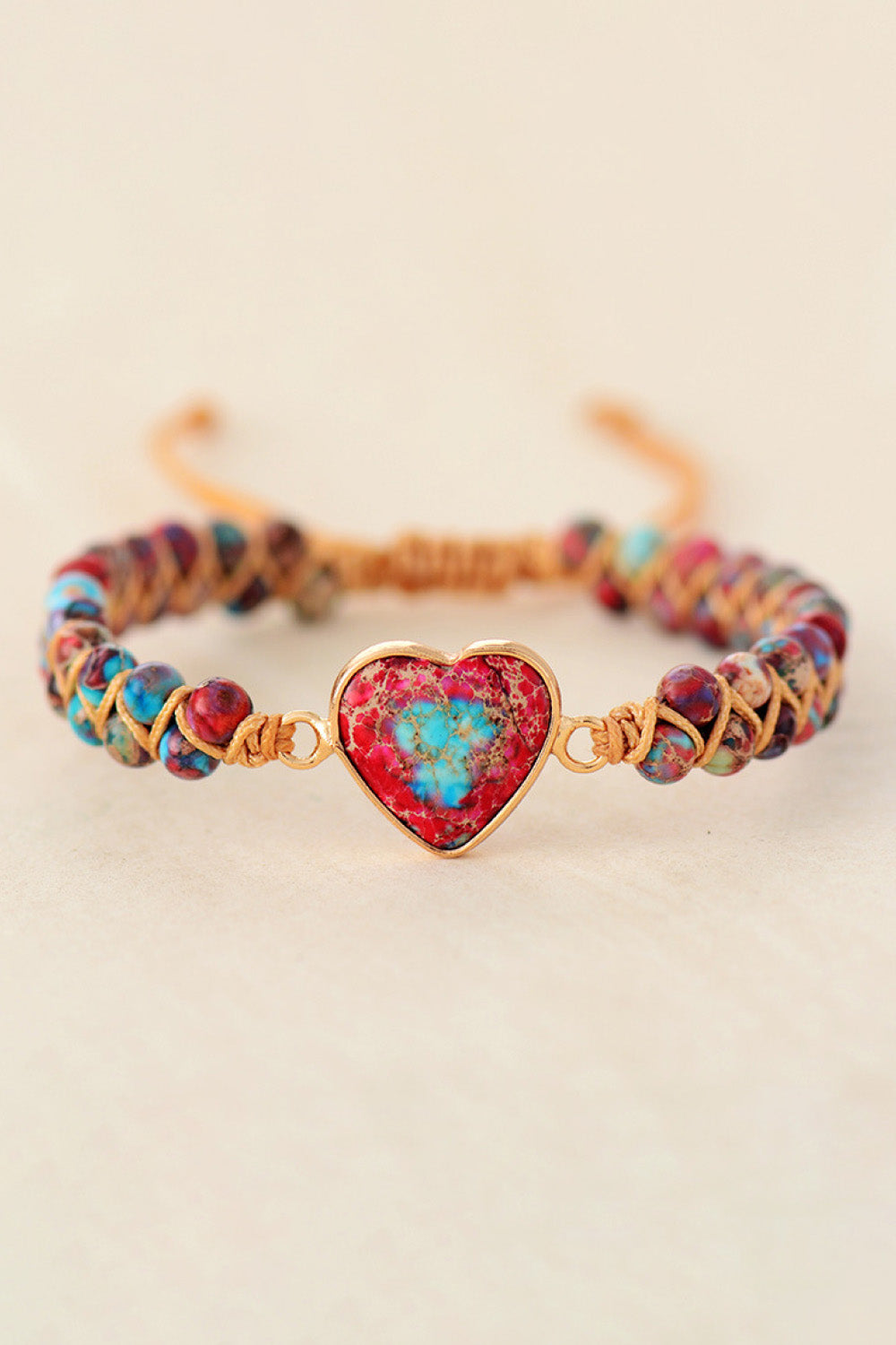 Soul 2 Handmade Heart Shape Natural Stone Bracelet - Coco and lulu boutique 