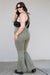 Kelsey Flare Tummy Control Overalls - Coco and lulu boutique 