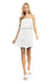Florence White Strapless Tiered Mini  Dress - Coco and lulu boutique 