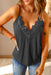 Lacey Trim V-Neck Cami Top - Coco and lulu boutique 