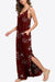 Printed Spaghetti Strap Slit Maxi Dress - Coco and lulu boutique 