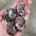 Rhodonite Worry Stone 45mm - Coco and lulu boutique 