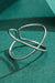 925 Sterling Silver Crisscross Open Ring - Coco and lulu boutique 