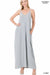 V NECK CAMI MAXI DRESS WITH SIDE POCKETS - Coco and lulu boutique 