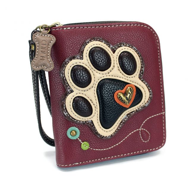 Dog Paw Collectable Zip Around Wallet - Coco and lulu boutique 