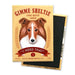 Sheltie Long nosed Lagger Retro Pet Magnet - Coco and lulu boutique 