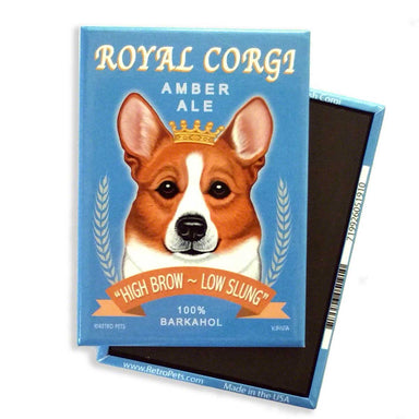 Royal Corgi Retro Pet Magnet - Coco and lulu boutique 