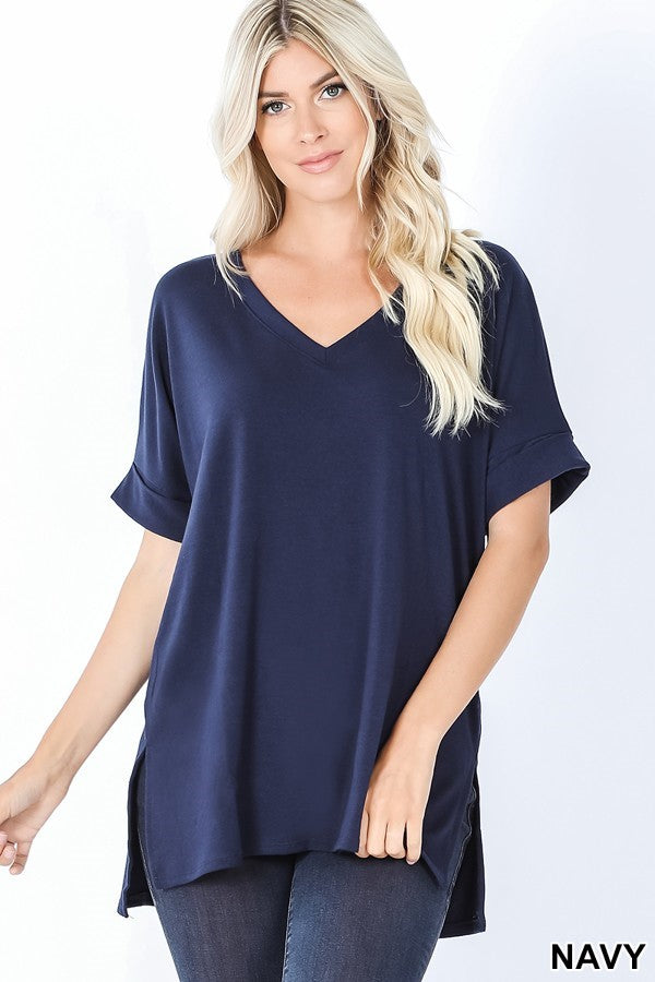 Susan V- Neck  Women's Comfort Top - Coco and lulu boutique 