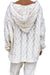 Keely Cable-Knit Hooded Sweater - Coco and lulu boutique 