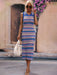 Striped Round Neck Sleeveless Midi Cover Up Dress - Coco and lulu boutique 
