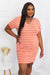 Kensey Weekender Full Size Striped V-Neck Pocket Dress - Coco and lulu boutique 