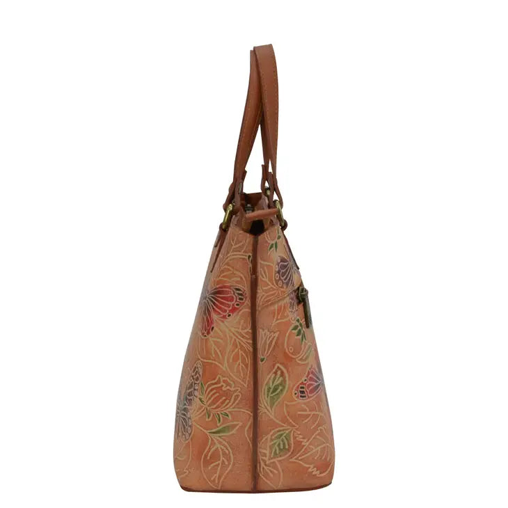 Butterfly Hand Painted Medium Tote - Coco and lulu boutique 