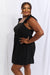 Sunny Full Size Empire Line Ruffle Sleeve Dress in Black - Coco and lulu boutique 