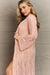 You Make Me Blush Open Front Maxi Cardigan - Coco and lulu boutique 