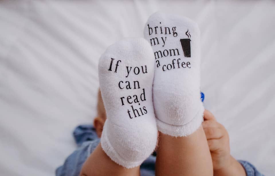 Bring My Mom Coffee Baby Socks | Baby Items | Gifts for Mom - Coco and lulu boutique 