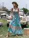 Festival Printed Scoop Neck Sleeveless Maxi Dress - Coco and lulu boutique 