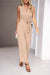 Kim Tie Waist Shawl Collar Sleeveless Jumpsuit - Coco and lulu boutique 