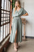 Napa Valley Gauze Surplice Midi Dress - Coco and lulu boutique 