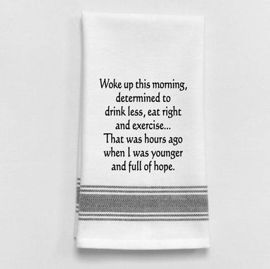 Woke up this morning determined…Dish Towel Humor - Coco and lulu boutique 