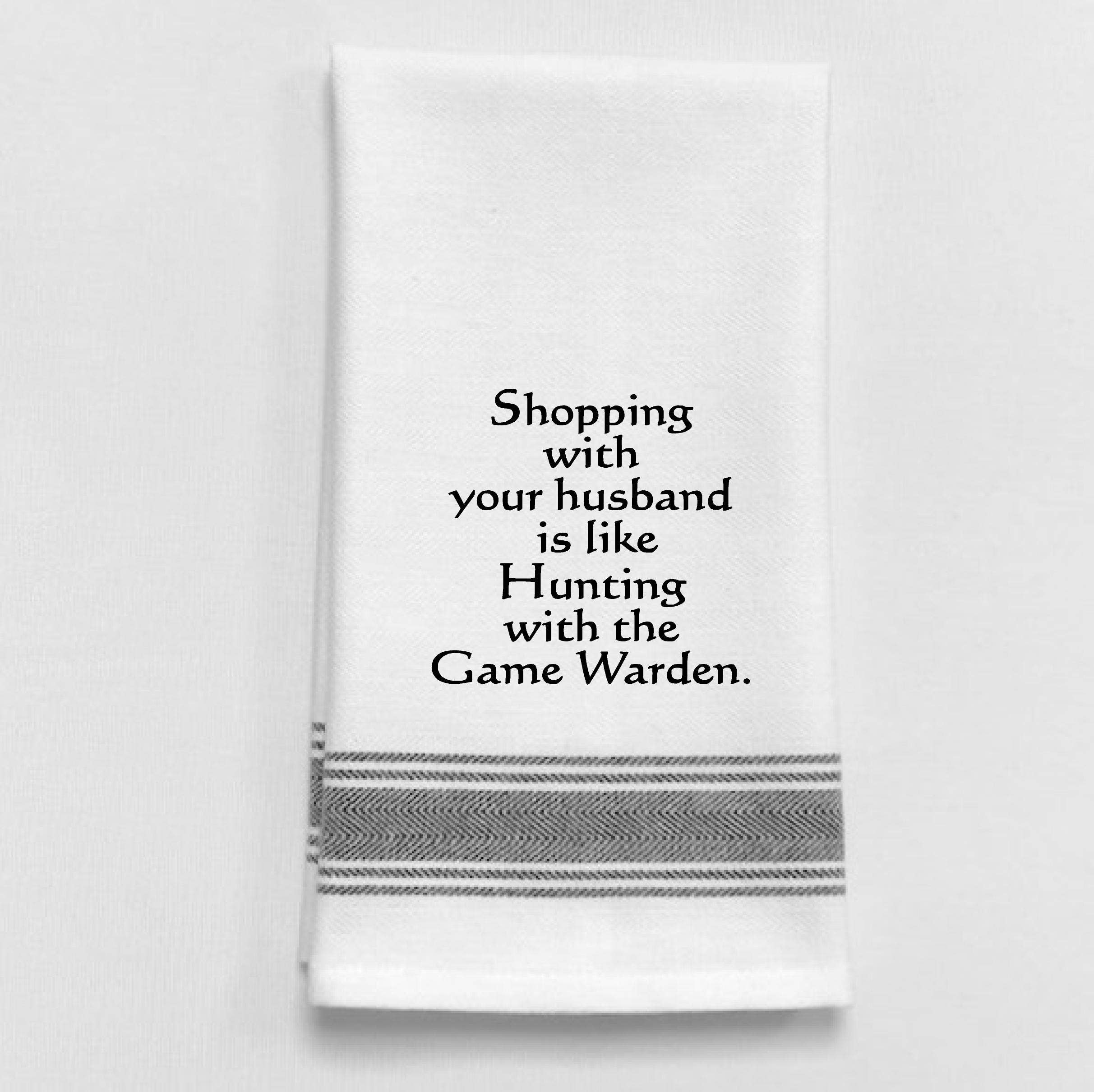 Shopping with your husband…Dish Towel Humor - Coco and lulu boutique 