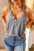 Lacey Trim V-Neck Cami Top - Coco and lulu boutique 