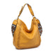 Aris Mustard Whipstitch Hobo/Crossbody w/ Guitar Strap - Coco and lulu boutique 
