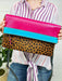 Gemma Leather and Hair on Hide Crossbody Bag - Purse Clutch - Coco and lulu boutique 