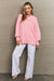 Emily Comfort Awaits Slouchy Side Slit Sweater in Pink - Coco and lulu boutique 