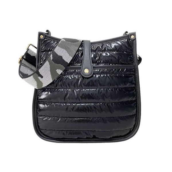 Modern Vintage Black Puffer Bag - Coco and lulu boutique 