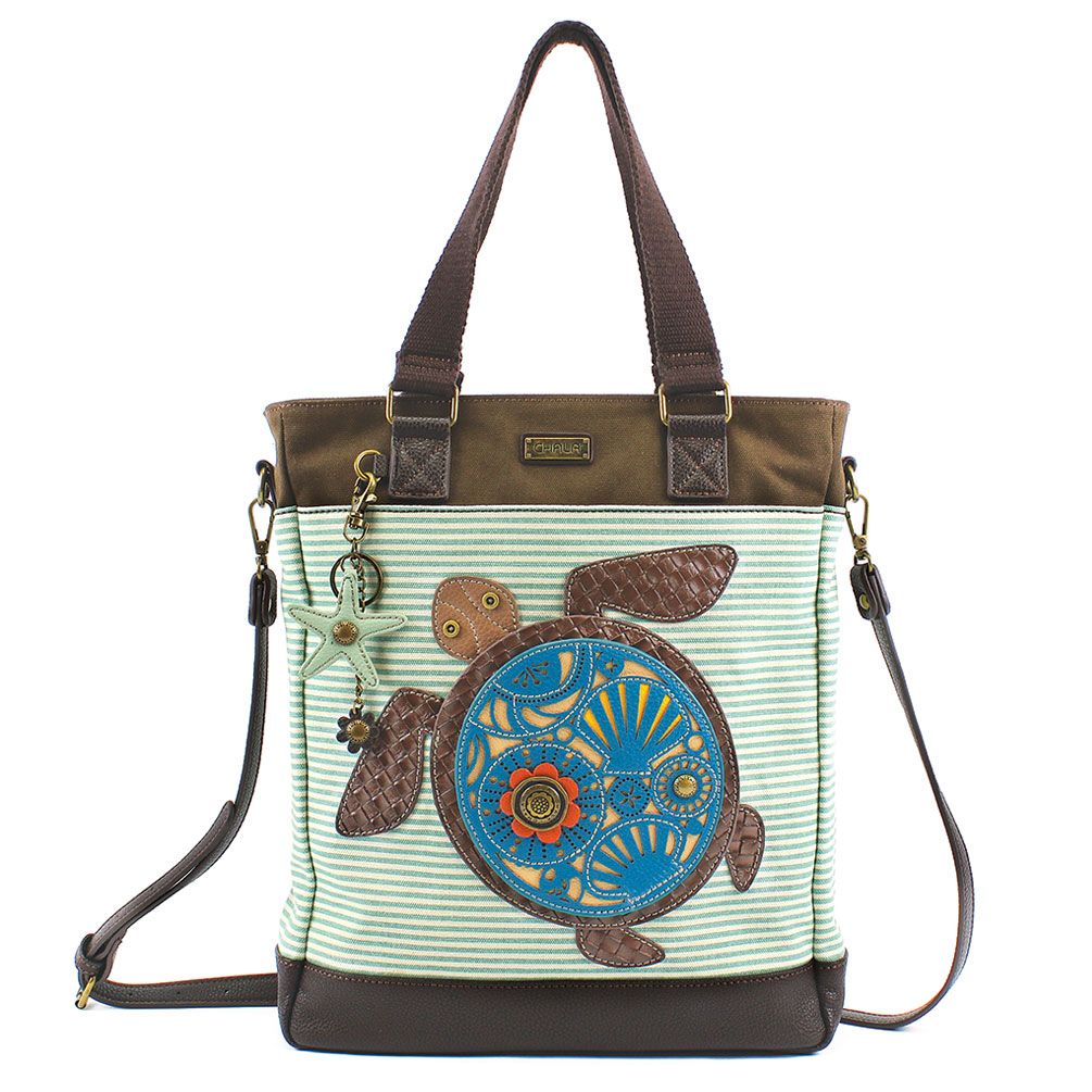Sea Turtle Work Tote - Coco and lulu boutique 