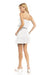 Florence White Strapless Tiered Mini  Dress - Coco and lulu boutique 